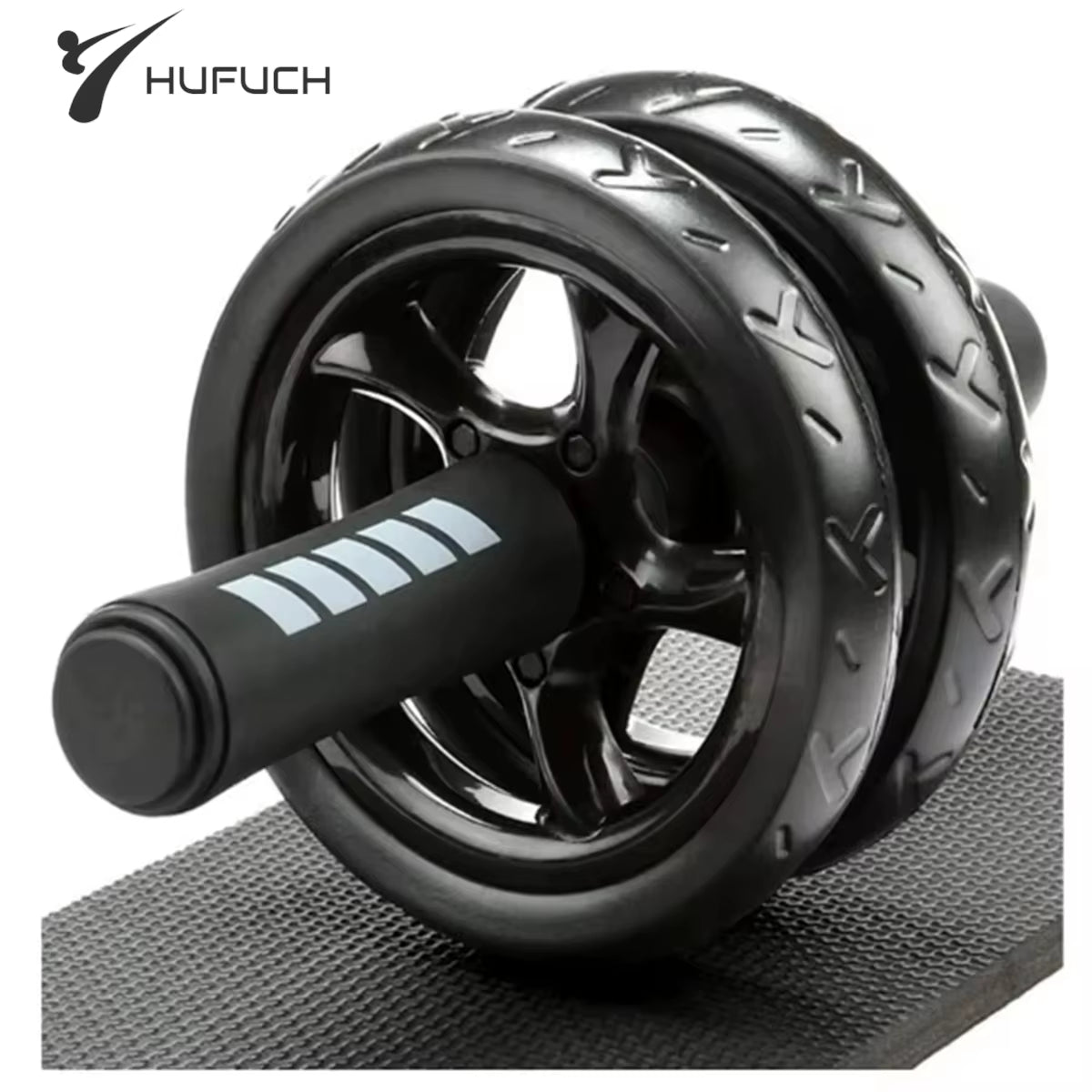 AB Roller Wheel with Knee Pad and Resistance Bands for Comprehensive Core Workout